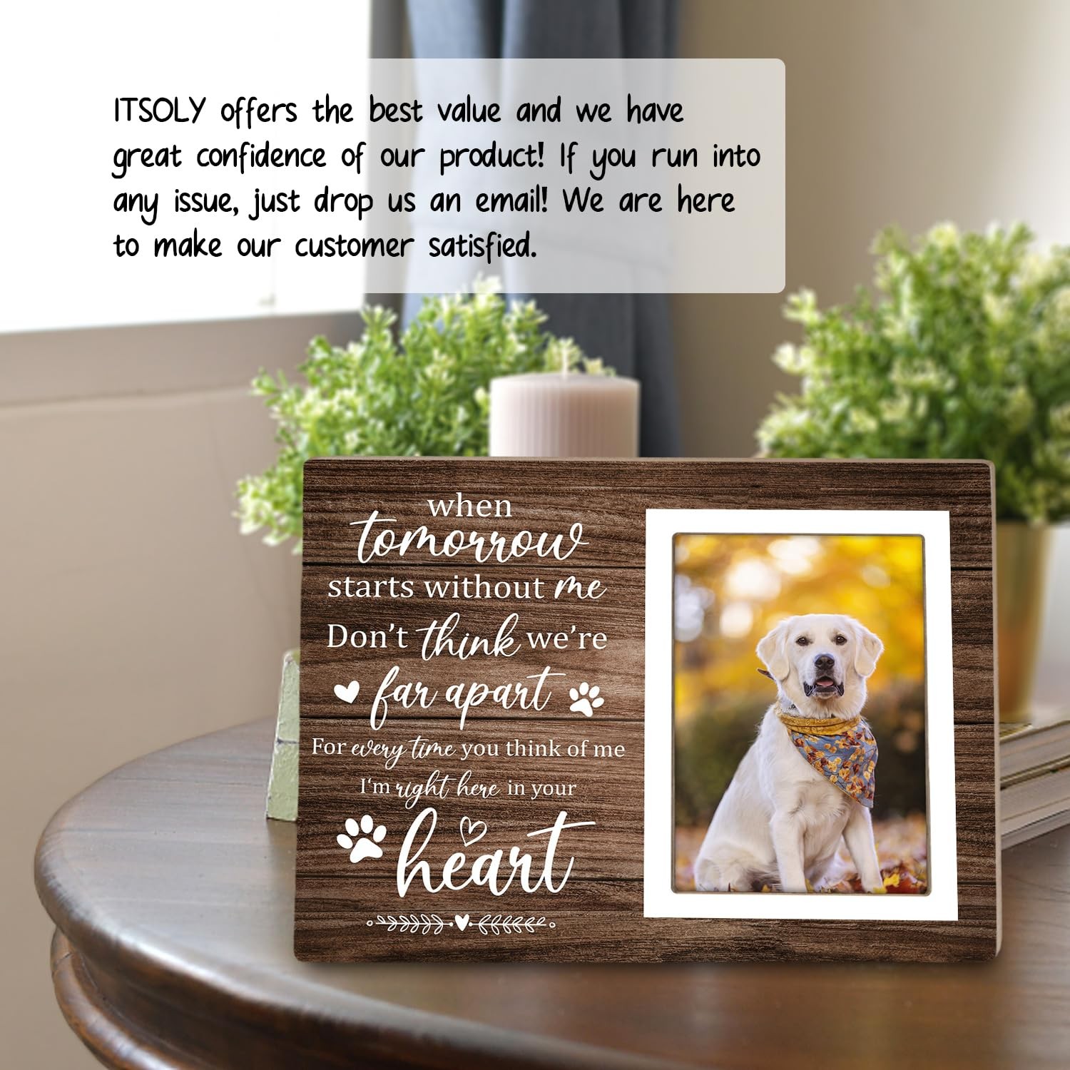 Pet Memorial Picture Frame, Pet Dog Memorial Picture Frame, Pet Cat Photo Fra…