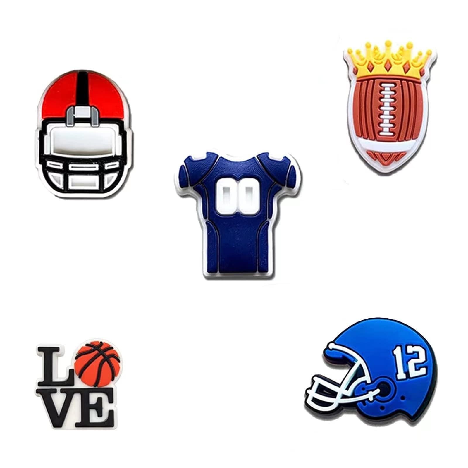 BOWNDY Multi-colored PVC Sports Cats Shoe Charms B-Sports Cats
