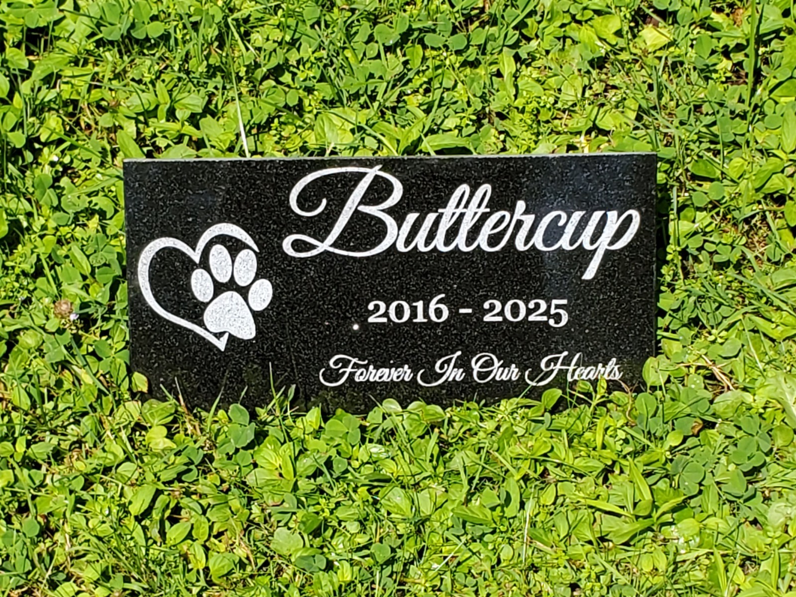 Pet Grave Marker Headstone Garden Granite Engraved Stone Plaque Dog Cat Gift t14