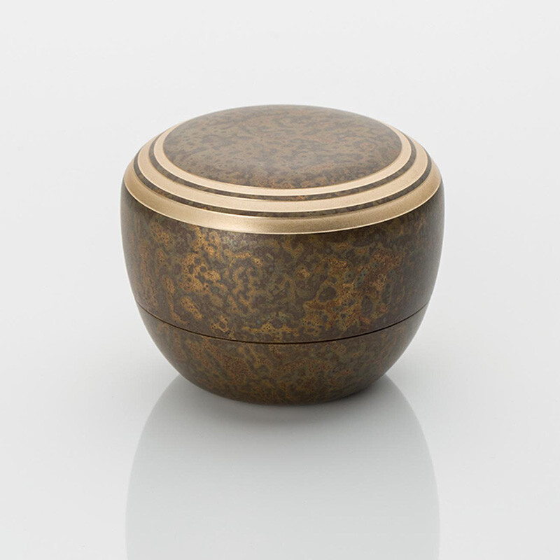 Kanata Burnt Umber Small Keepsake Urn for Human Ashes Brass