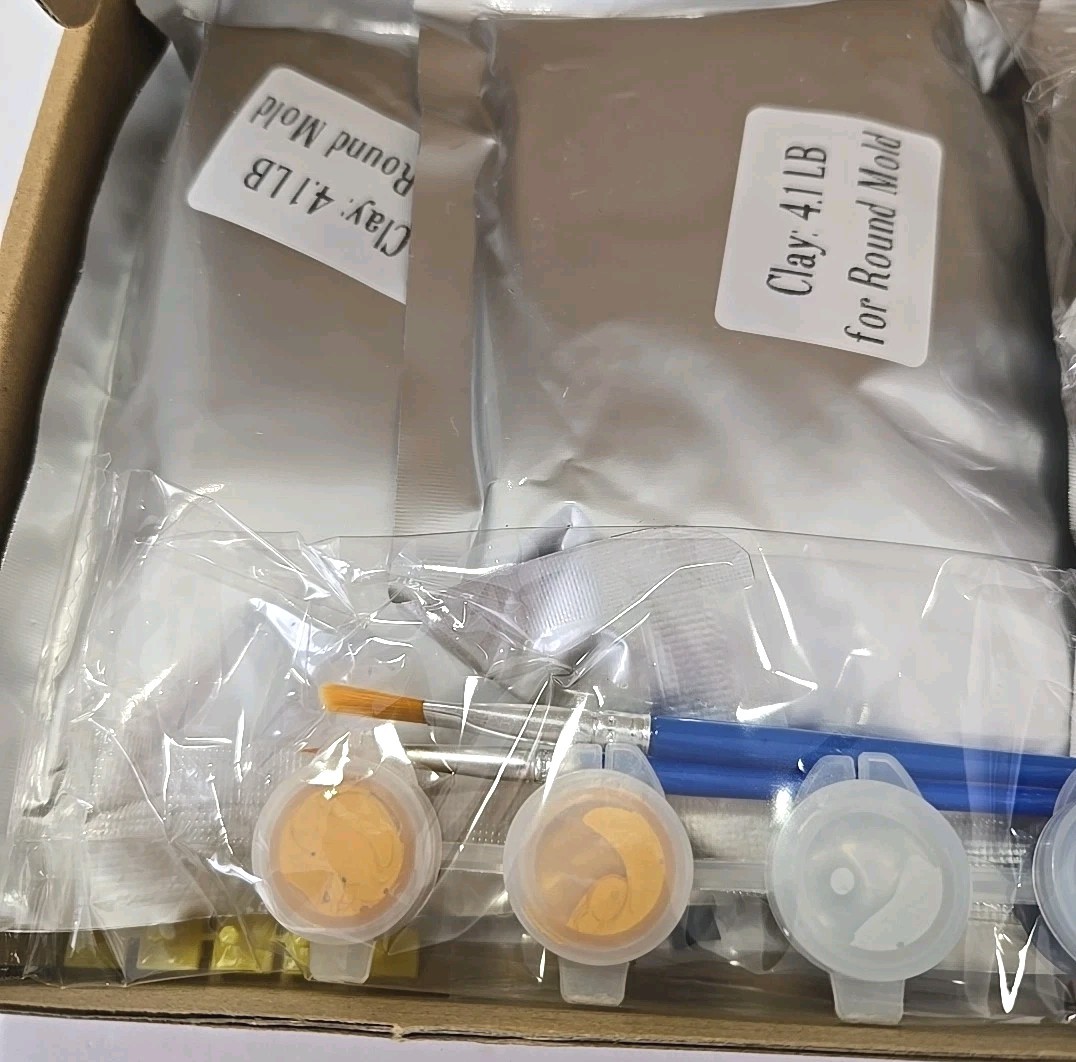 Dog or Cat Pawprints Keepsake Kit Make 3 Clay Paw Prints, Soft & Non-Toxic