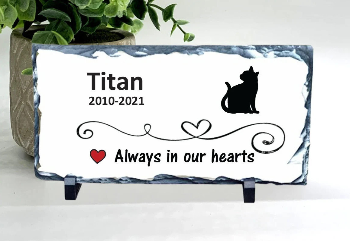 Cat Memorial – Personalized Pet Memorial Stone – Cat Loss sympathy Gift