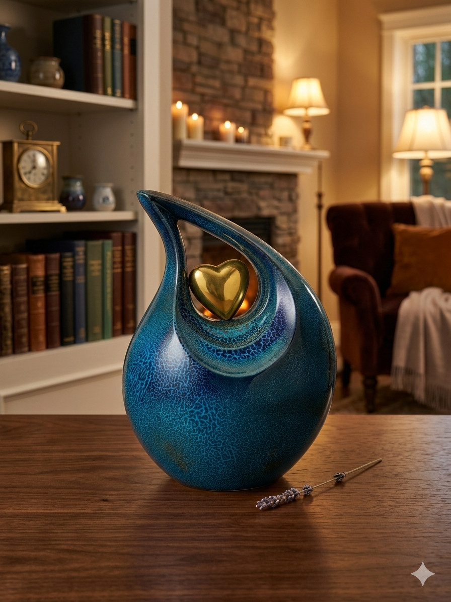 Teardrop Urns for Human Ashes Adult, Cremation Urn for Ashes for Women & Men