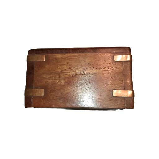 Pet Urns for Small Dog Ashes – Rosewood Handcrafted – Inlaid Brass Paw Prints