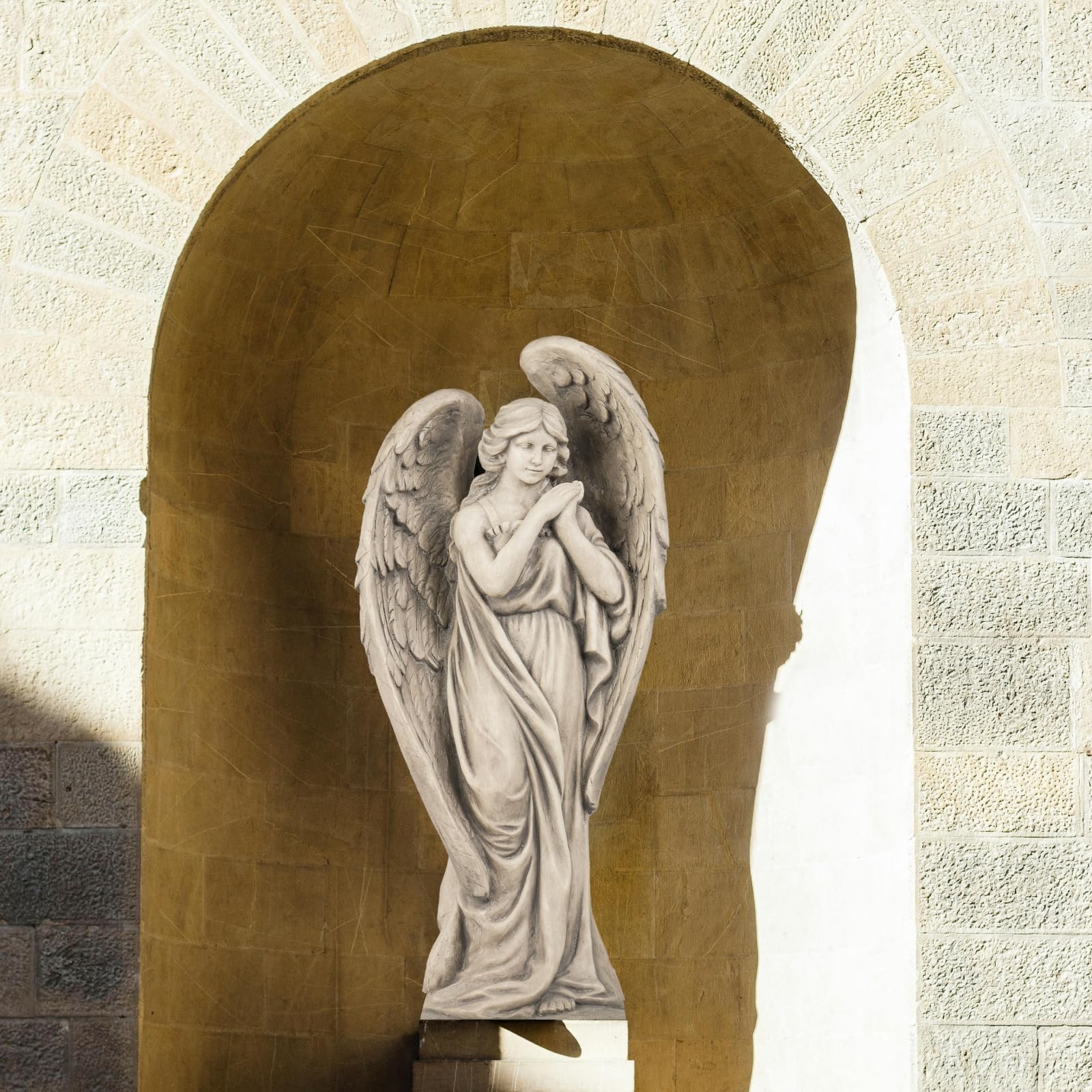 Outdoor Statues Angel Décor Garden Statue – 34 inch Large Garden Angels Out