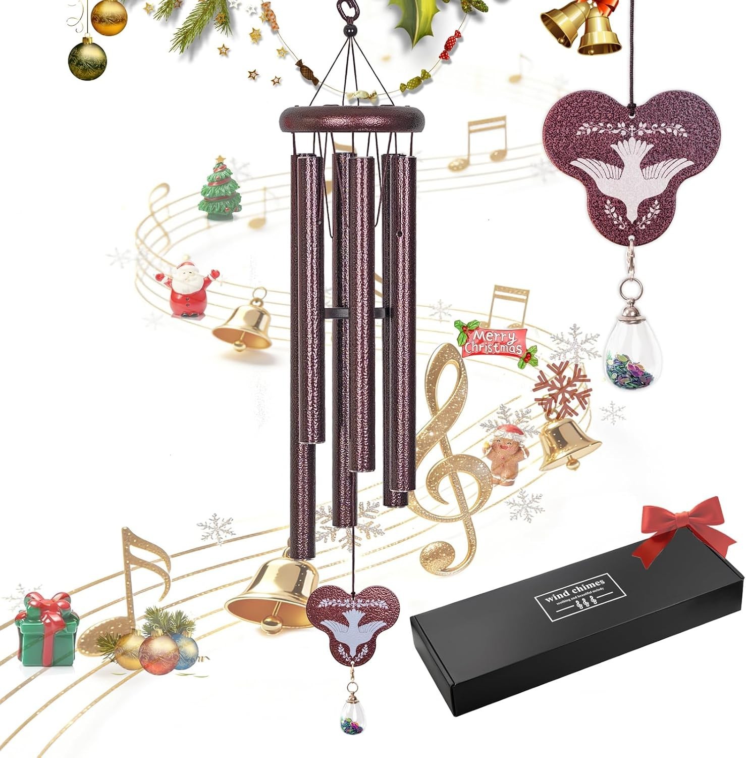 Dog Memorial Gifts for Loss of Dogs, 35” Personalized Dog Memorial Wind Chimes