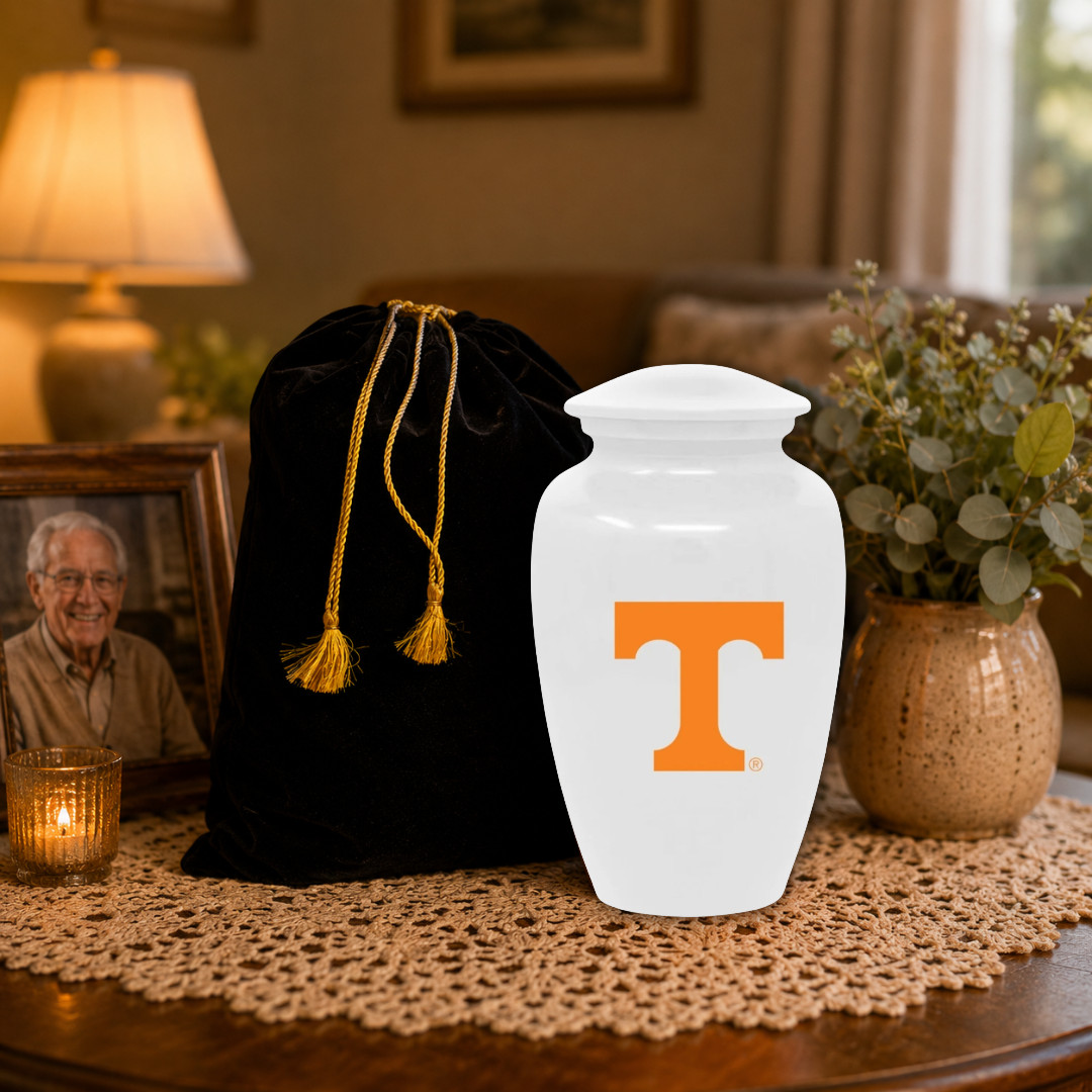 Personalized Tennessee Volunteers Cremation Urn – for Human Ashes Male Female