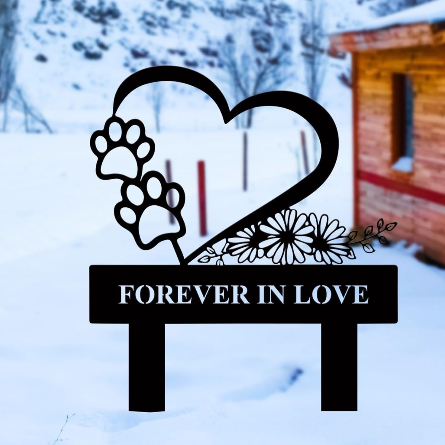 Pet Memorial Garden Stake for Dog or Cat – Weatherproof Metal Grave Marker, D…
