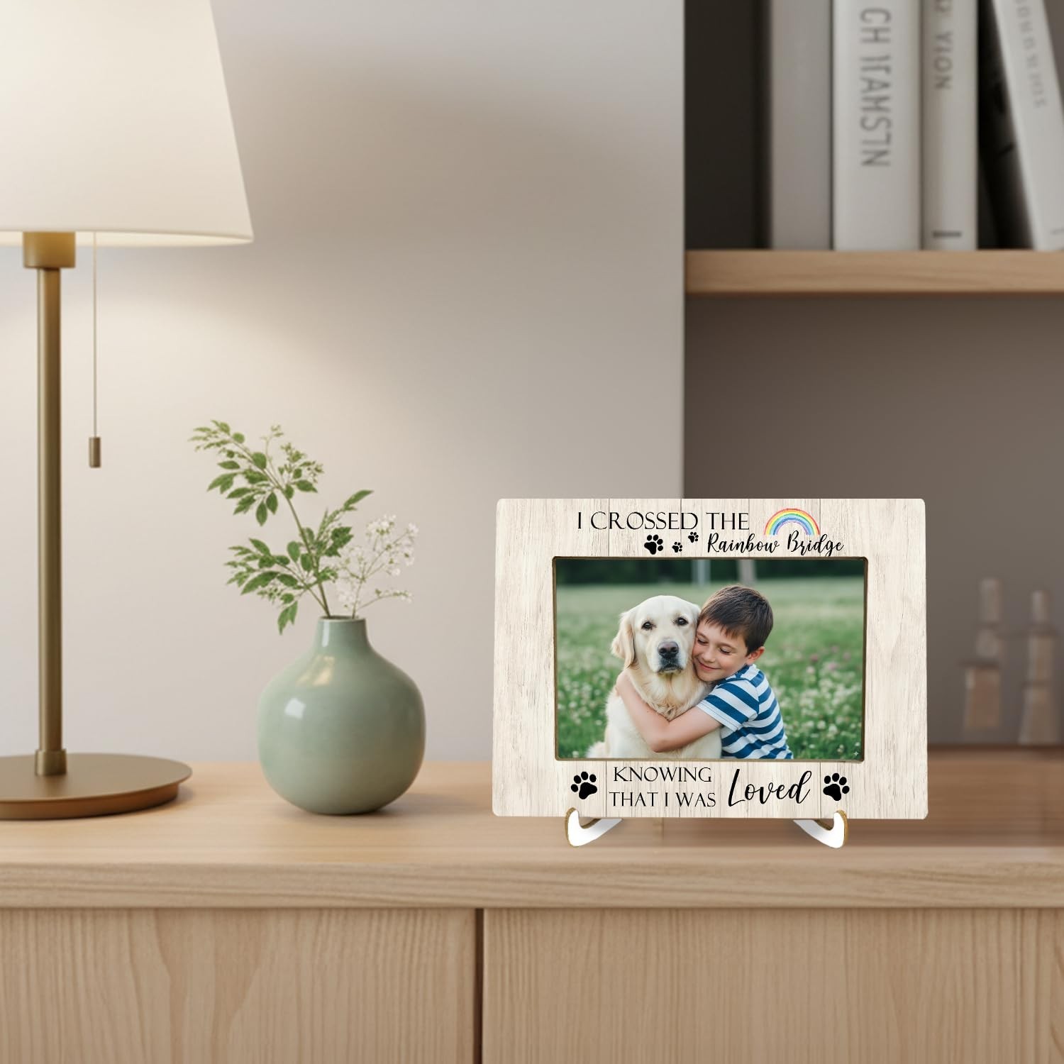 Memory Dog 4×6 Picture Frame, Dog Memorial Gifts Photo Frame, Pet Sympathy Gi…