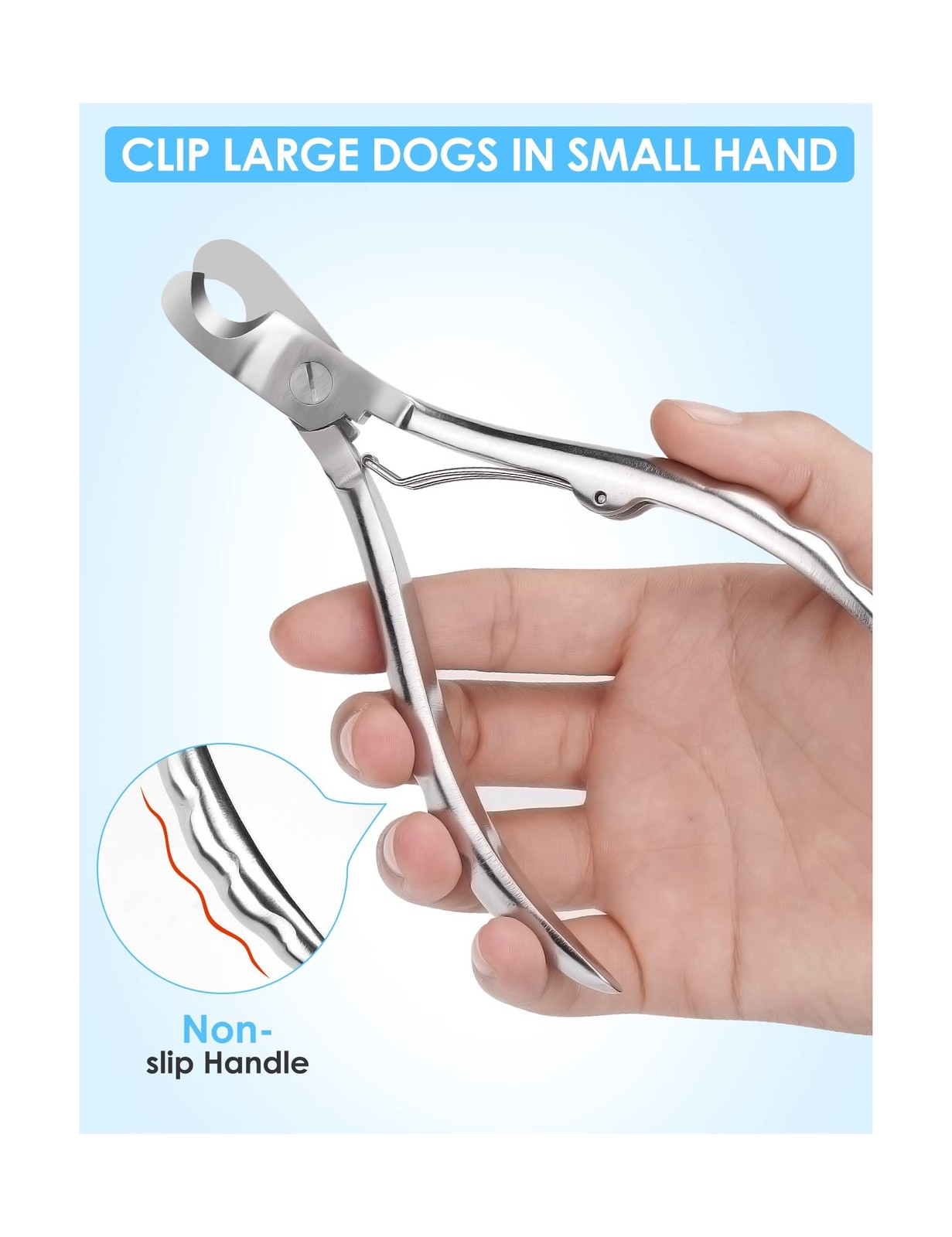 Gobeigo Upgrade Wide Open Dog Nail Clippers for Large Dogs Cut … USA FAST SHIP