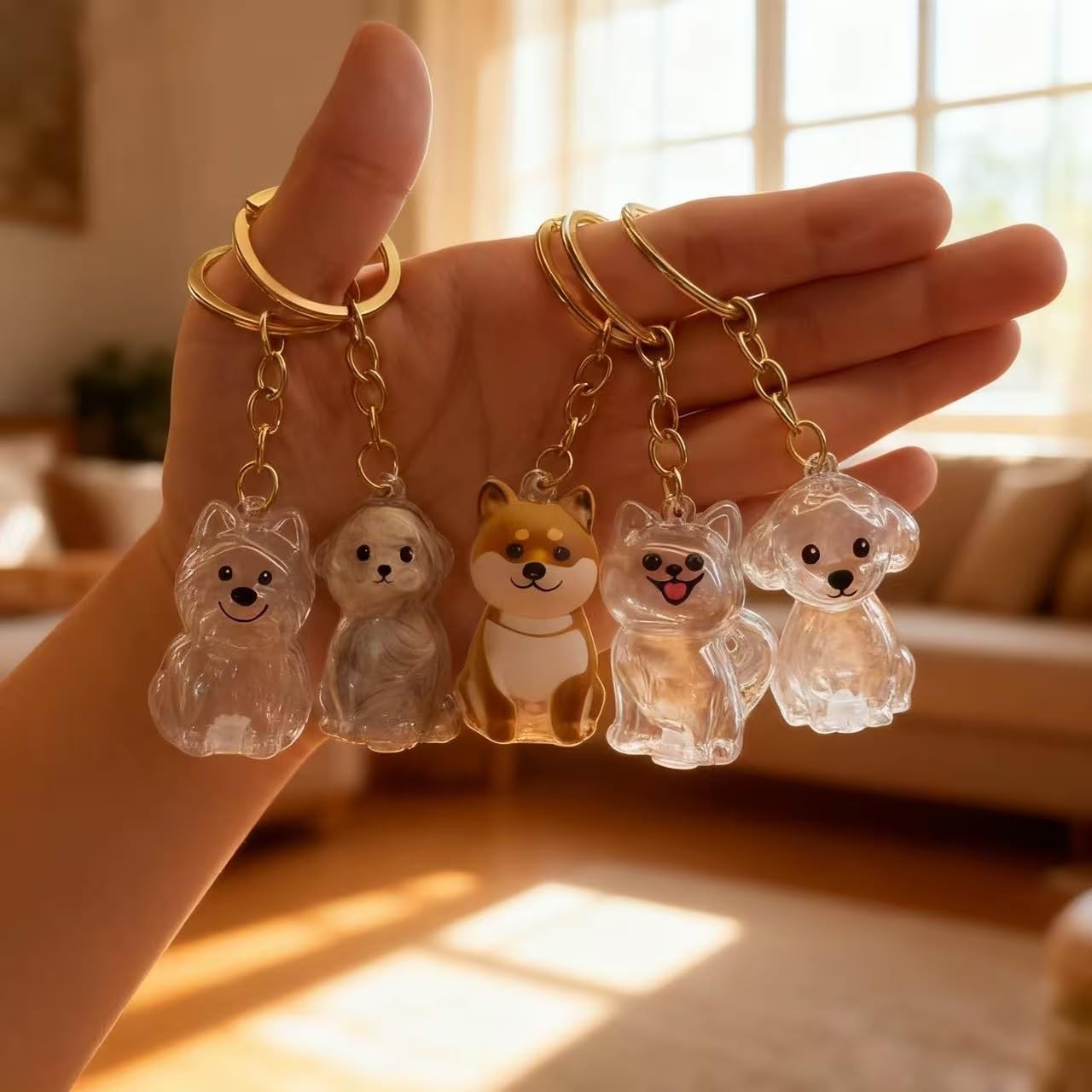 Dog Hair Collector Keychain Charm Memorial Storage ,Pet Hairs Keychain,Pet Fu…