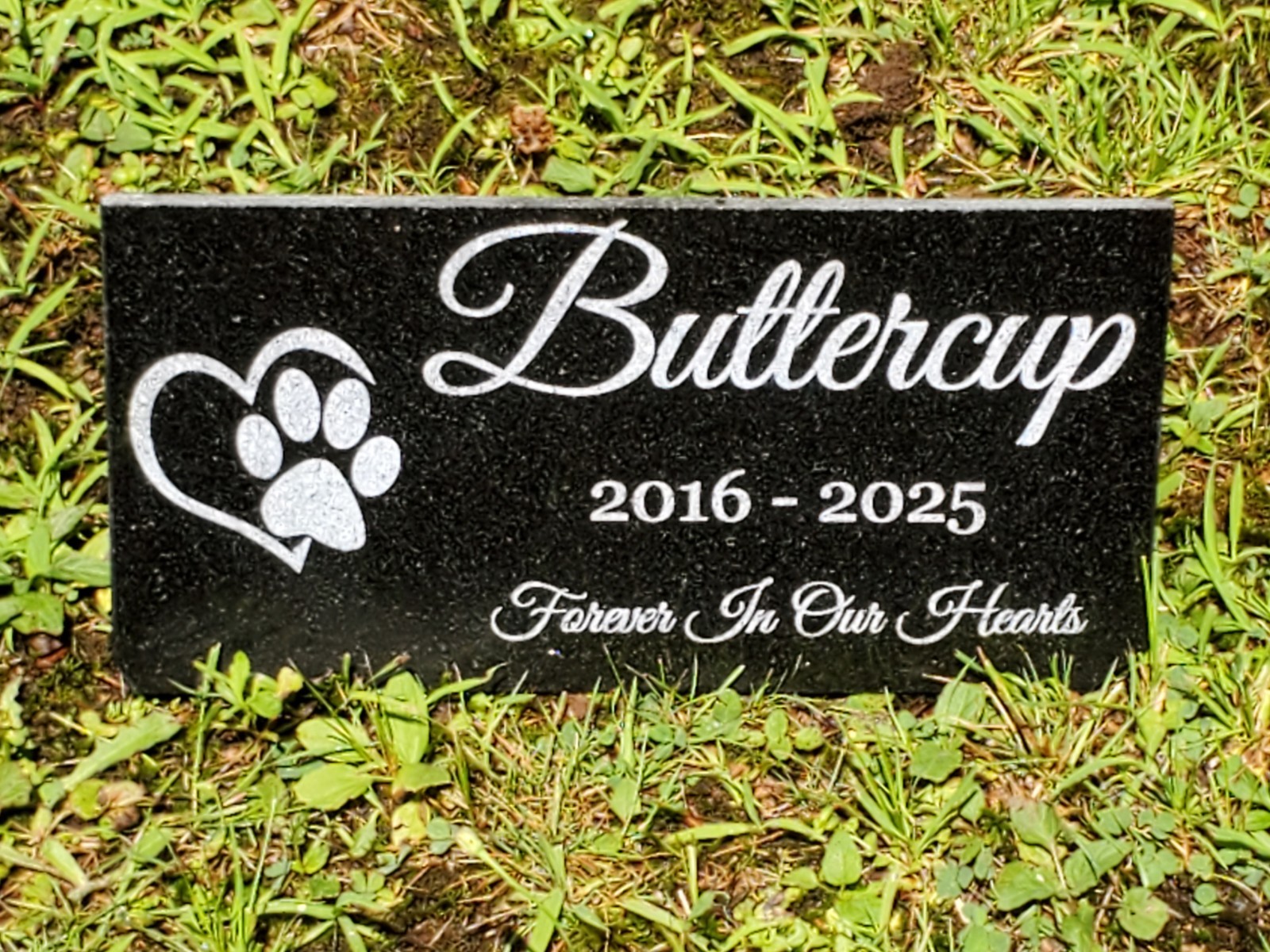 Pet Grave Marker Headstone Garden Granite Engraved Stone Plaque Dog Cat Gift t14