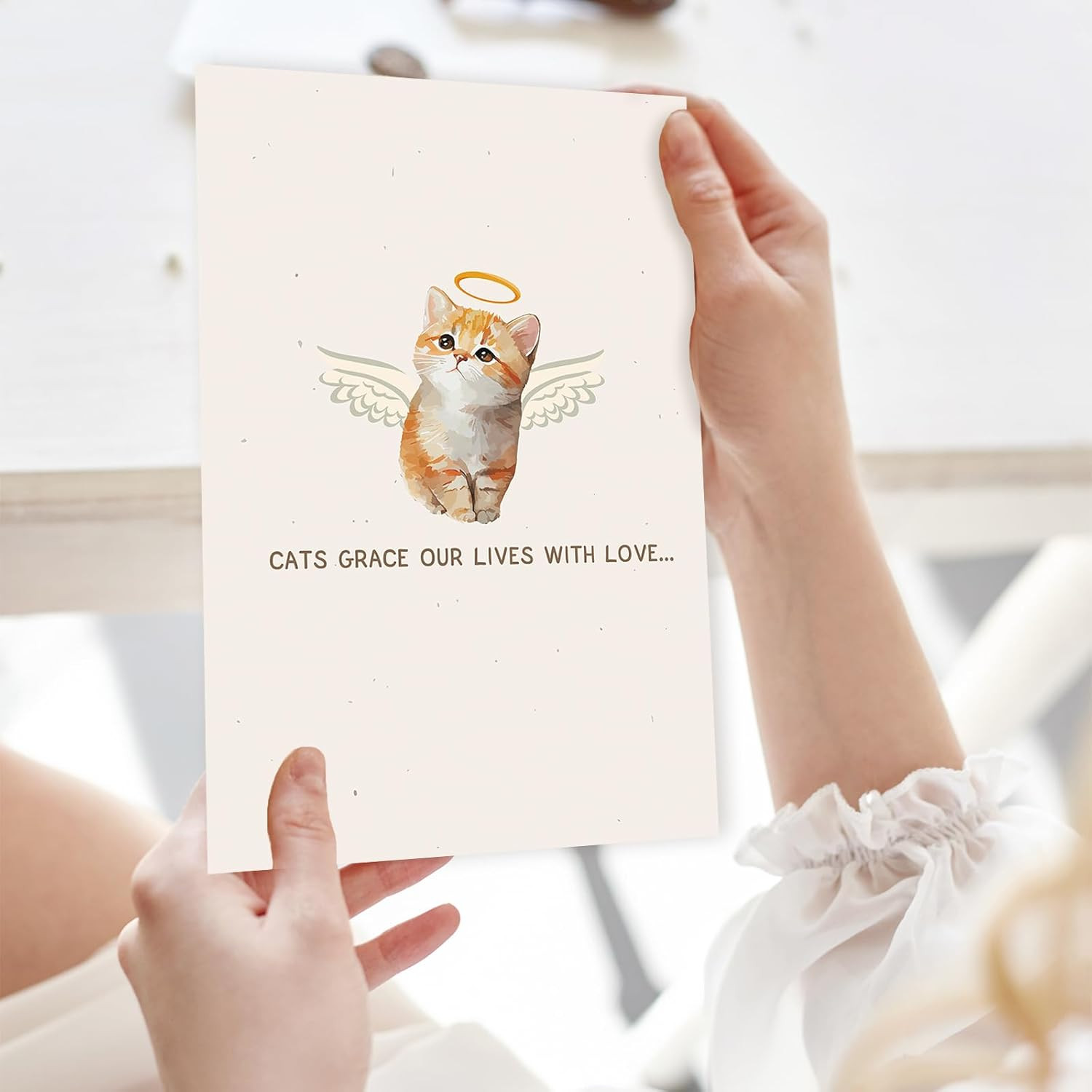 Pet Memorial Gifts for Cats, Loss of Cat Sympathy Card, Kitty Bereavement Sympat