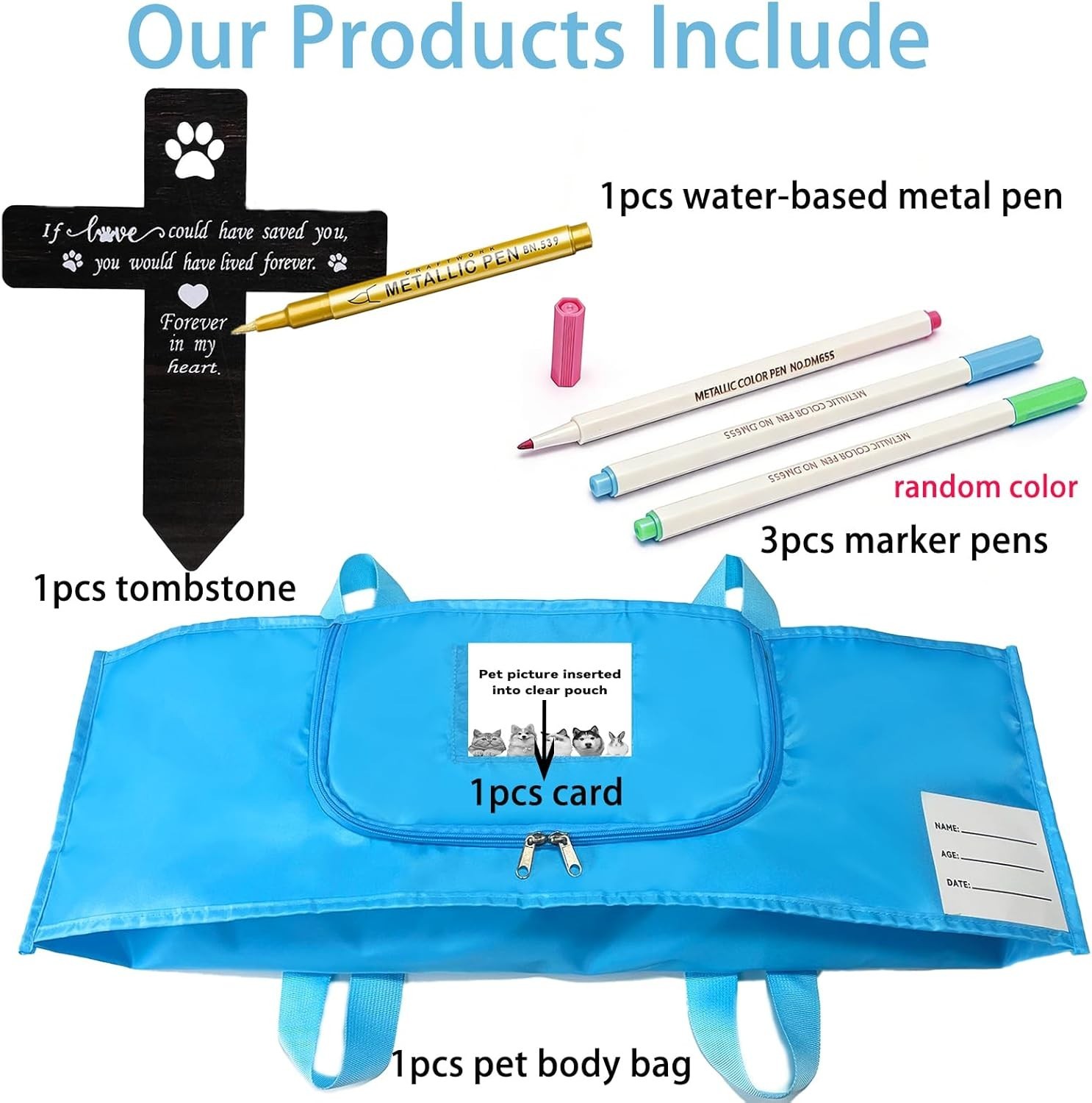 Eco-Friendly Pet Casket Body Bag Pet Burial Box with Dignity Dog Casket for B…