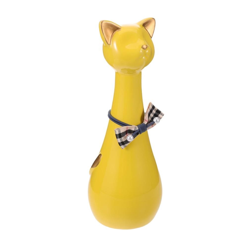 Yellow Ceramic Pet Memorial Urn Small Ashes Holder for Dog and Cat Tribute