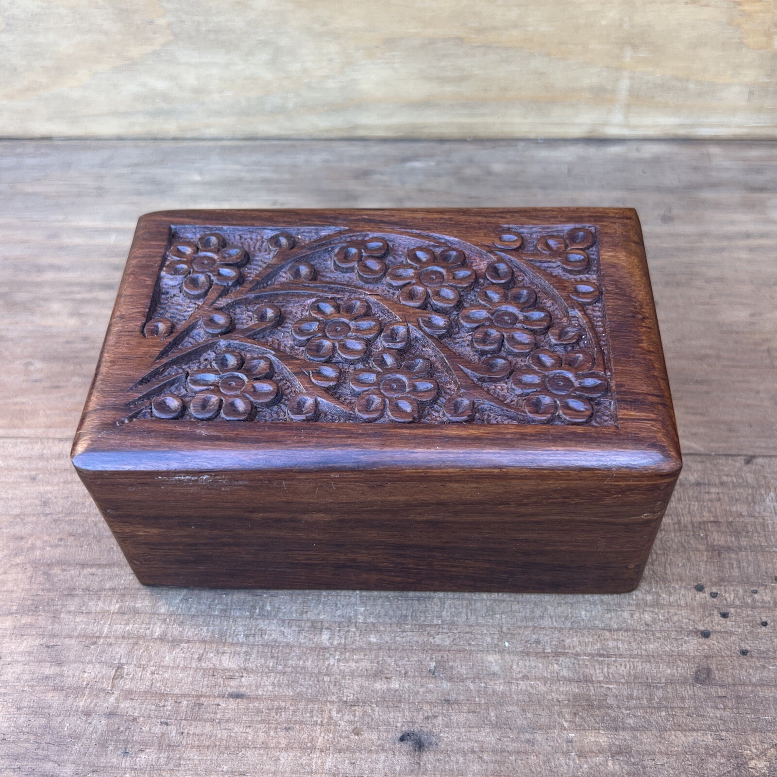 Tree of Life Pet Urn SMALL Keepsake Engraved Wooden Natural Rosewood Box