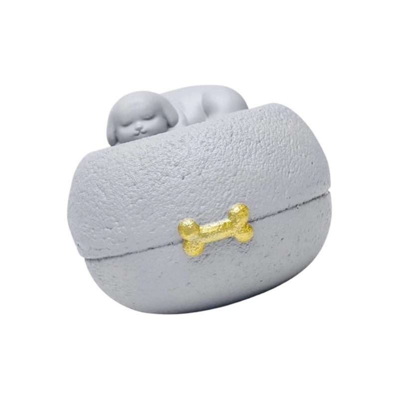 Elegant Pet Memorial Urn For Dog Cats Ashes Storage Resin Keepsakes Container