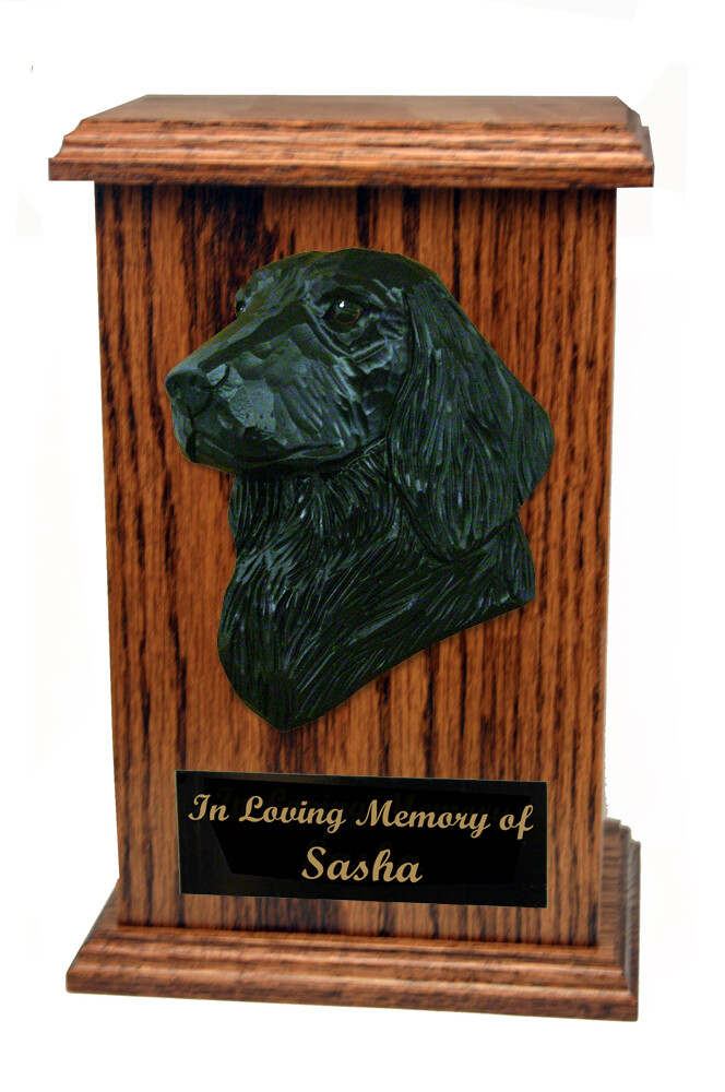 Flat Coated Retriever Memorial Urn