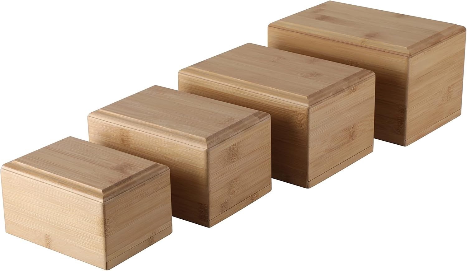 Bamboo Pet Urns for Dog Ashes, Bamboo Wooden Pet Urn for Funerals Medium