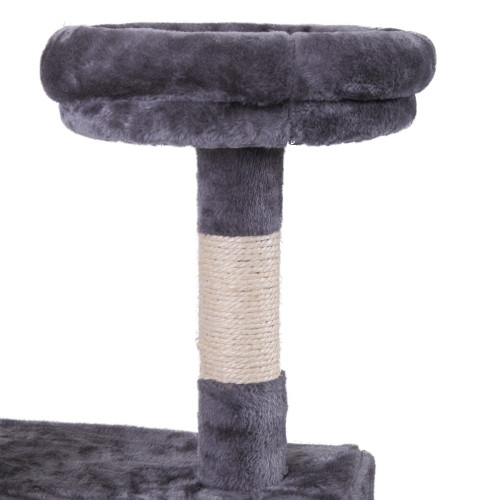 Cat Tree Cat Tower With Catching Ball, Plush Mat, Ladder And Indoor Cat Apartmen