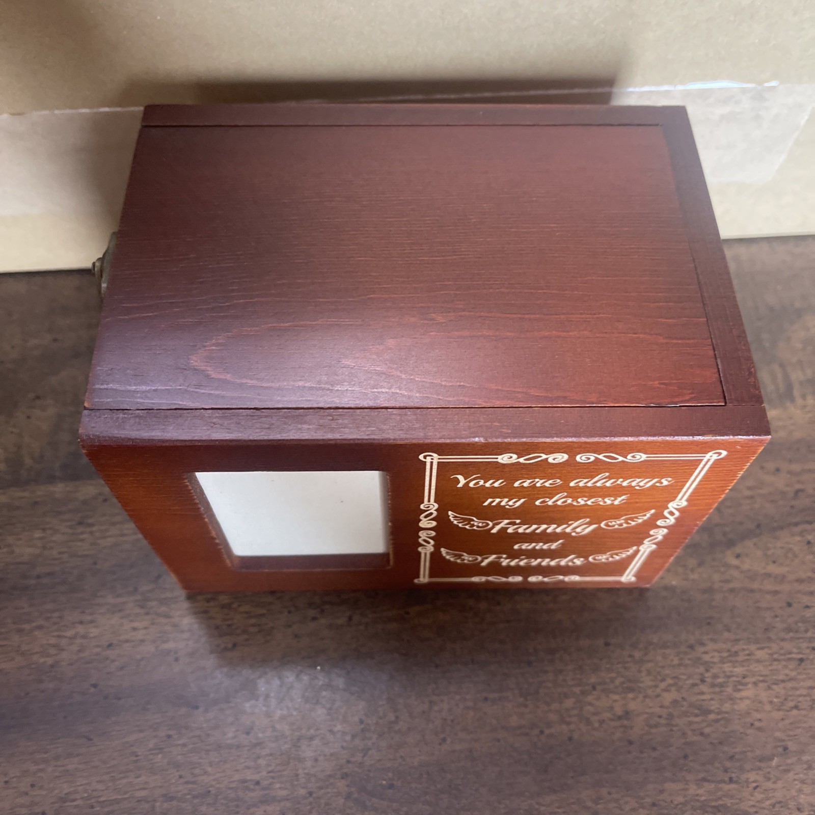 Pet Urn Cat Dog Wooden Picture Brand New