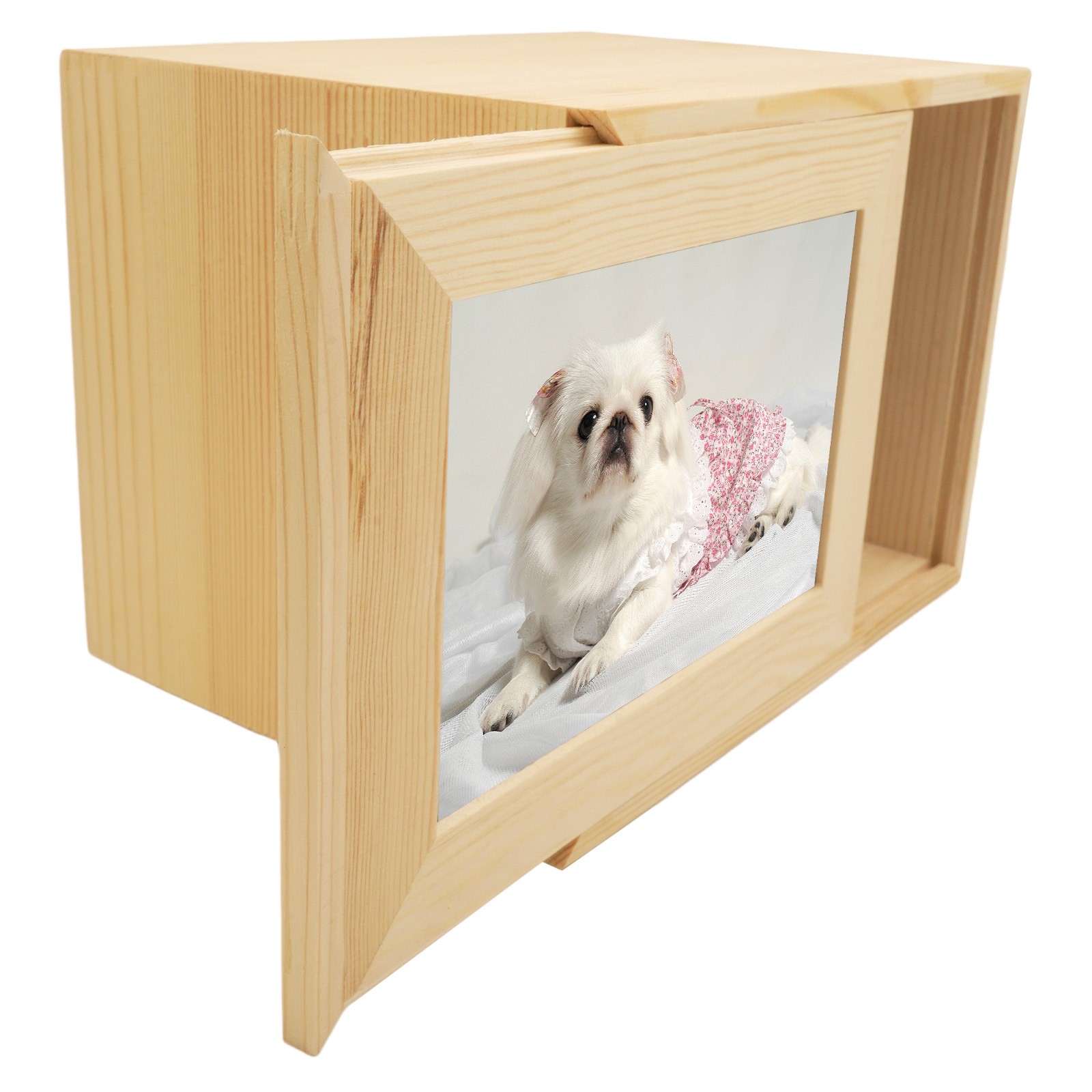 Pet Urn for Ashes Wooden Memorial Urn Dogs & Cats with Photo Frame – Photo Frame