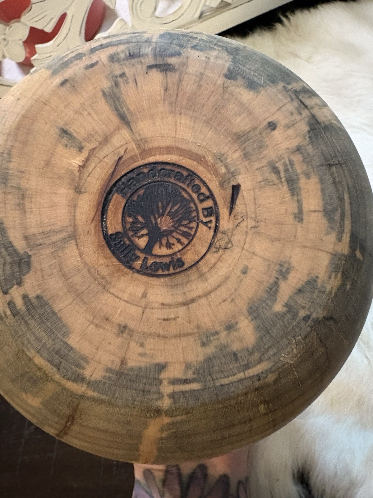 Handcrafted Wooden Pet Keepsake Bowl Dog Or Cat