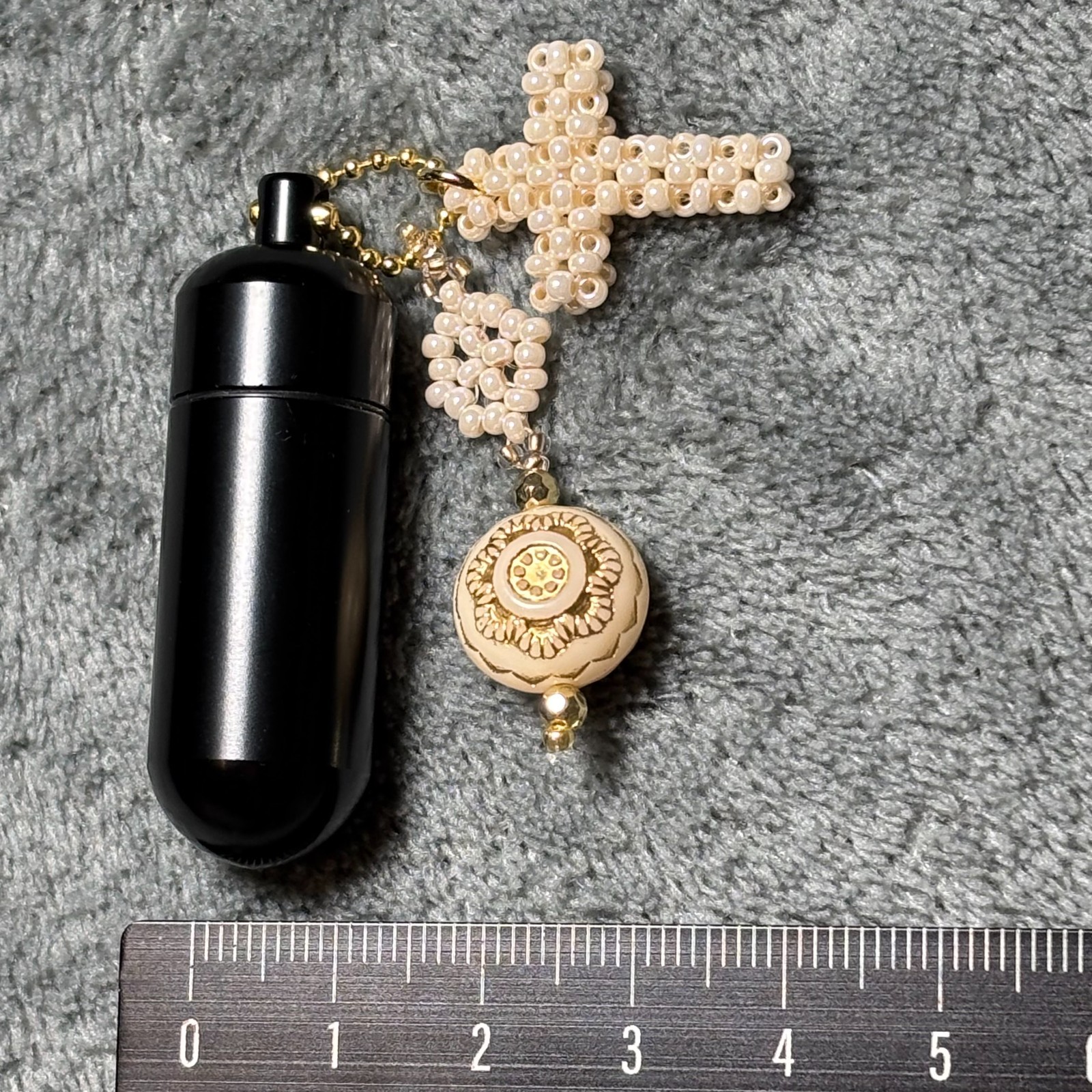 Cremation Ashes Keychain – Cremation Keepsake(orange cross and orange orb)