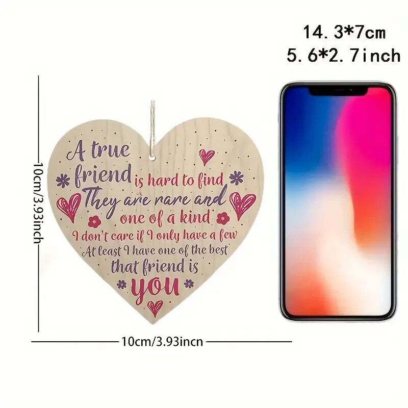 A True Friend Is Hard To Find Wooden Hanging Ornament