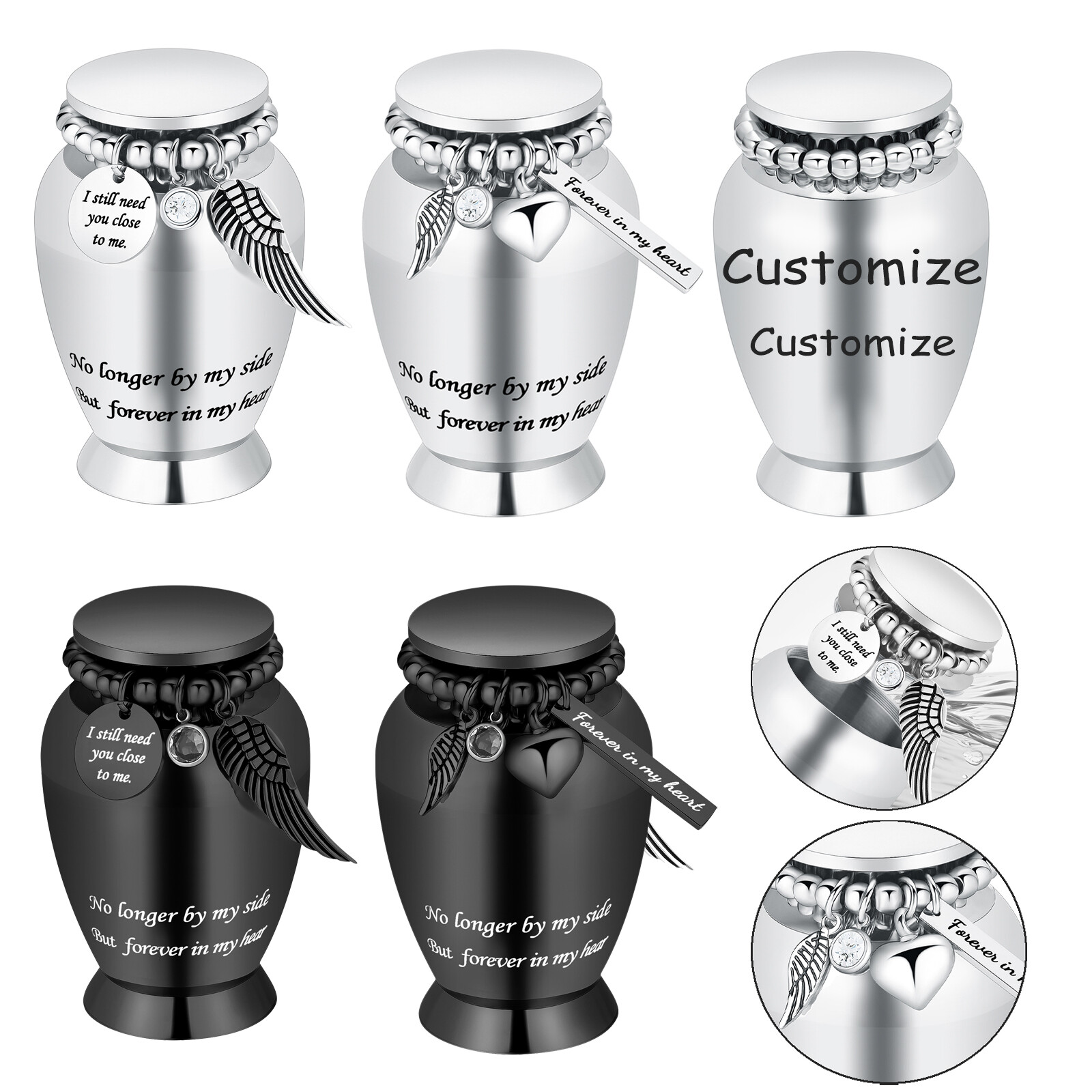 Memorials Cremation Urns for Human Ashes -Decorative Urn for Pet/Human Ashes Urn