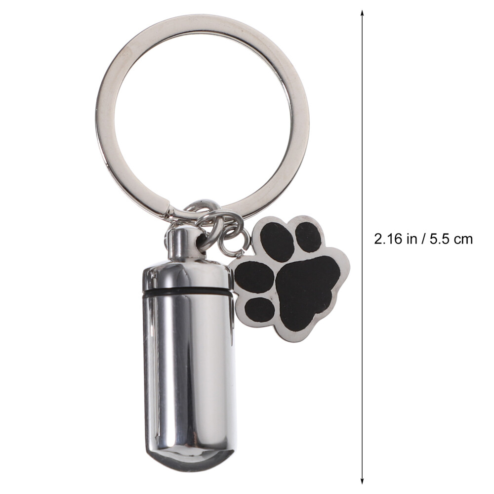 2 Sets Pet Ashes Pot Pendant Stainless Steel Pet Urn Hanging Pet Bone Ash Jar