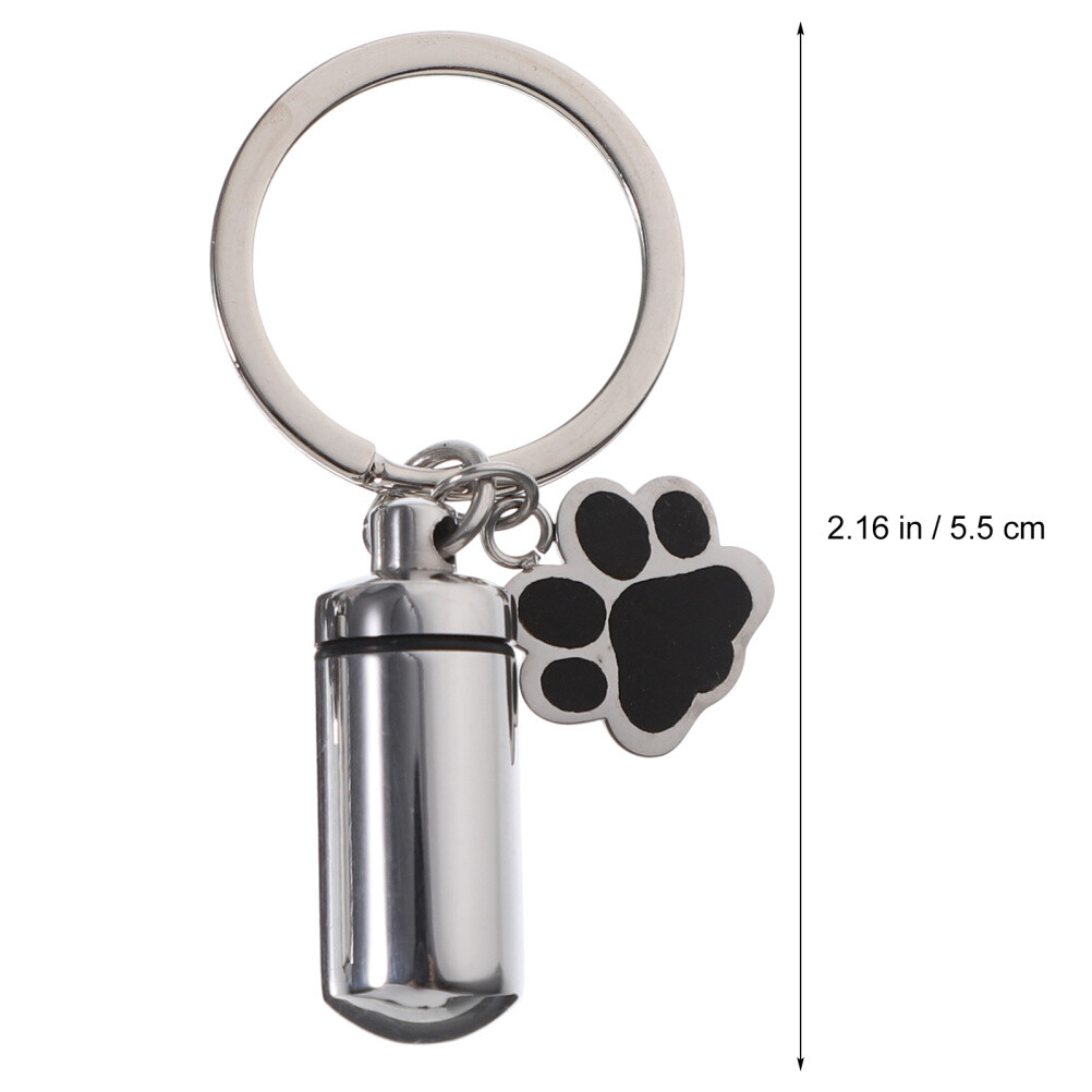2 Sets Pet Ashes Pot Pendant Stainless Steel Pet Urn Hanging Pet Bone Ash Jar