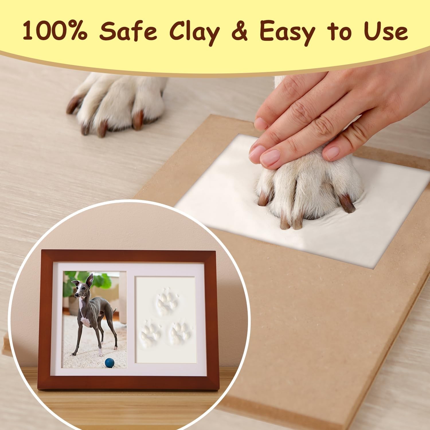 Personalized Pet Memorial Frame for Dogs and Cats,Pet Paw Print Custom Photo …