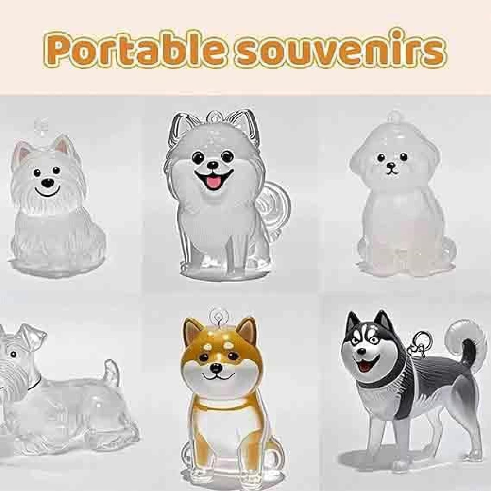 Dog Hair Collector Keychain Charm Memorial Storage ,Pet Hairs Keychain,Pet Fu…