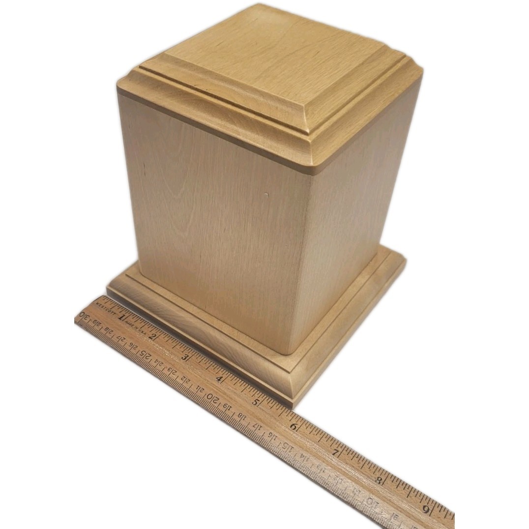 🆕️ Pet Memorial Urn for Ashes Handmade Natural Wood Keepsake Photo Box Small