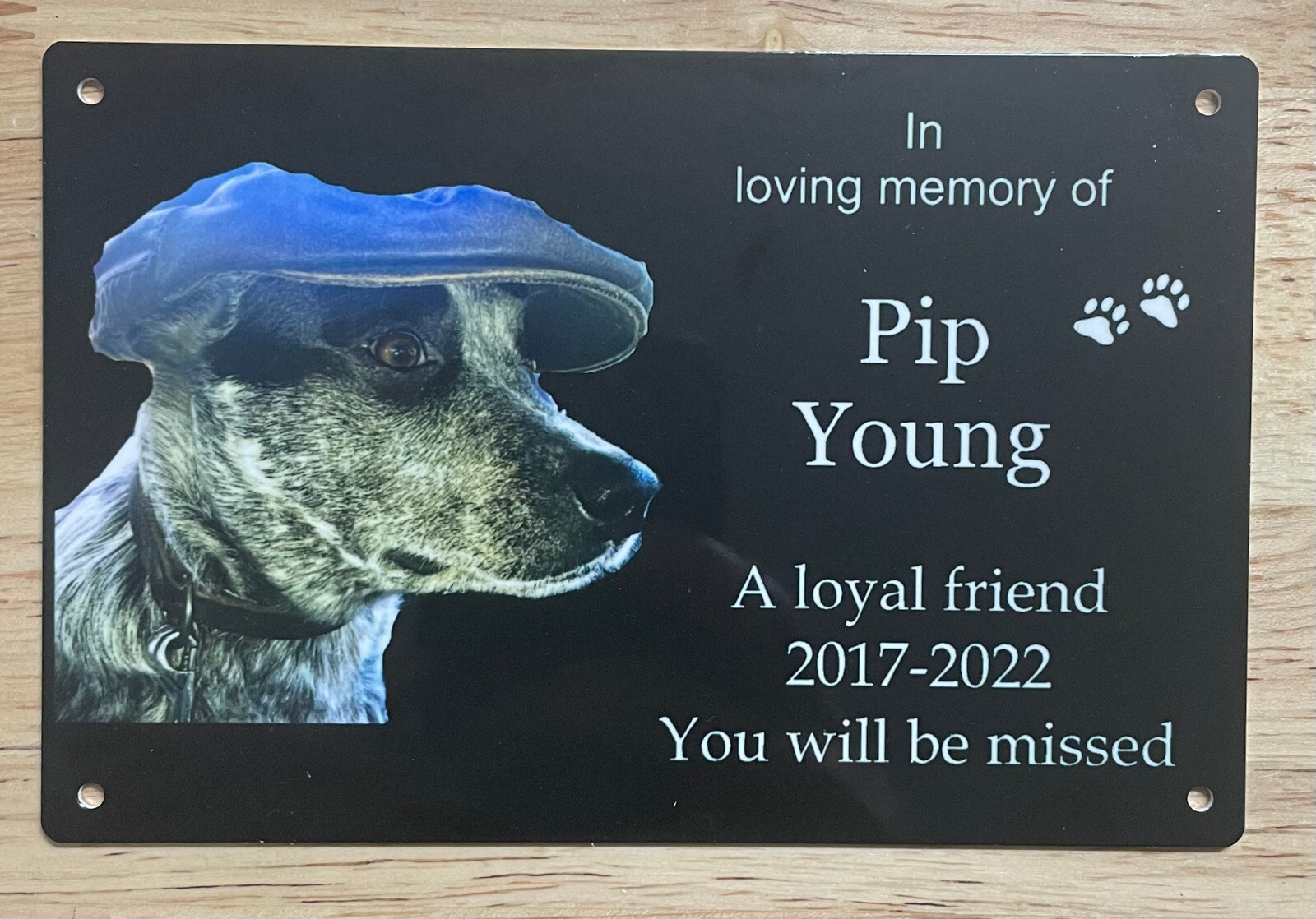 Photo Plaque Personalised Memorial (Duraluxe) 150mm x 100mm