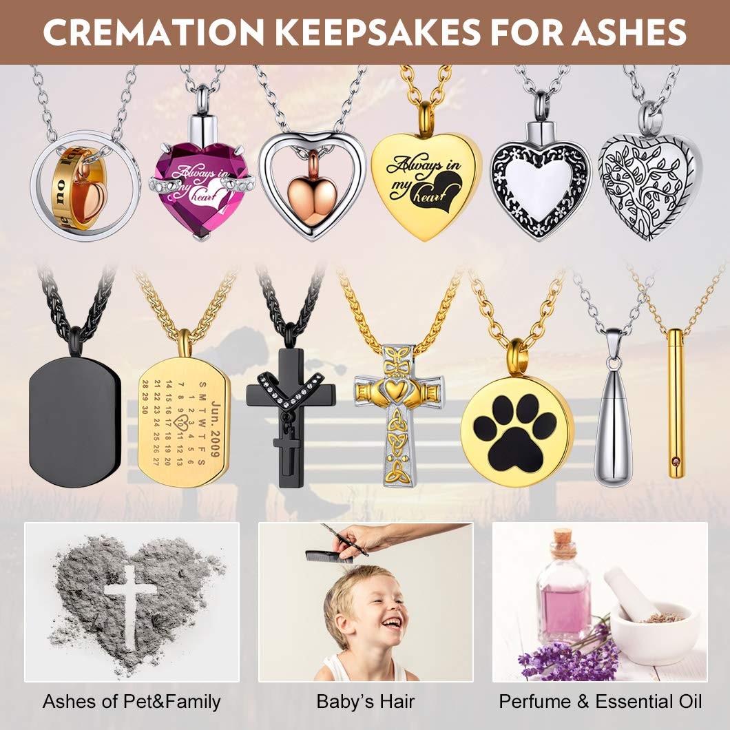 Military Dog Tag Cremation Jewelry For Ashes Human Pets Stainless Steel Urn N…