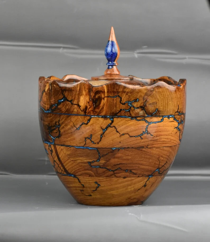 Wooden Urns for Human Ashes Adult Male Female – Cremation Urn Large Wood Urn Box