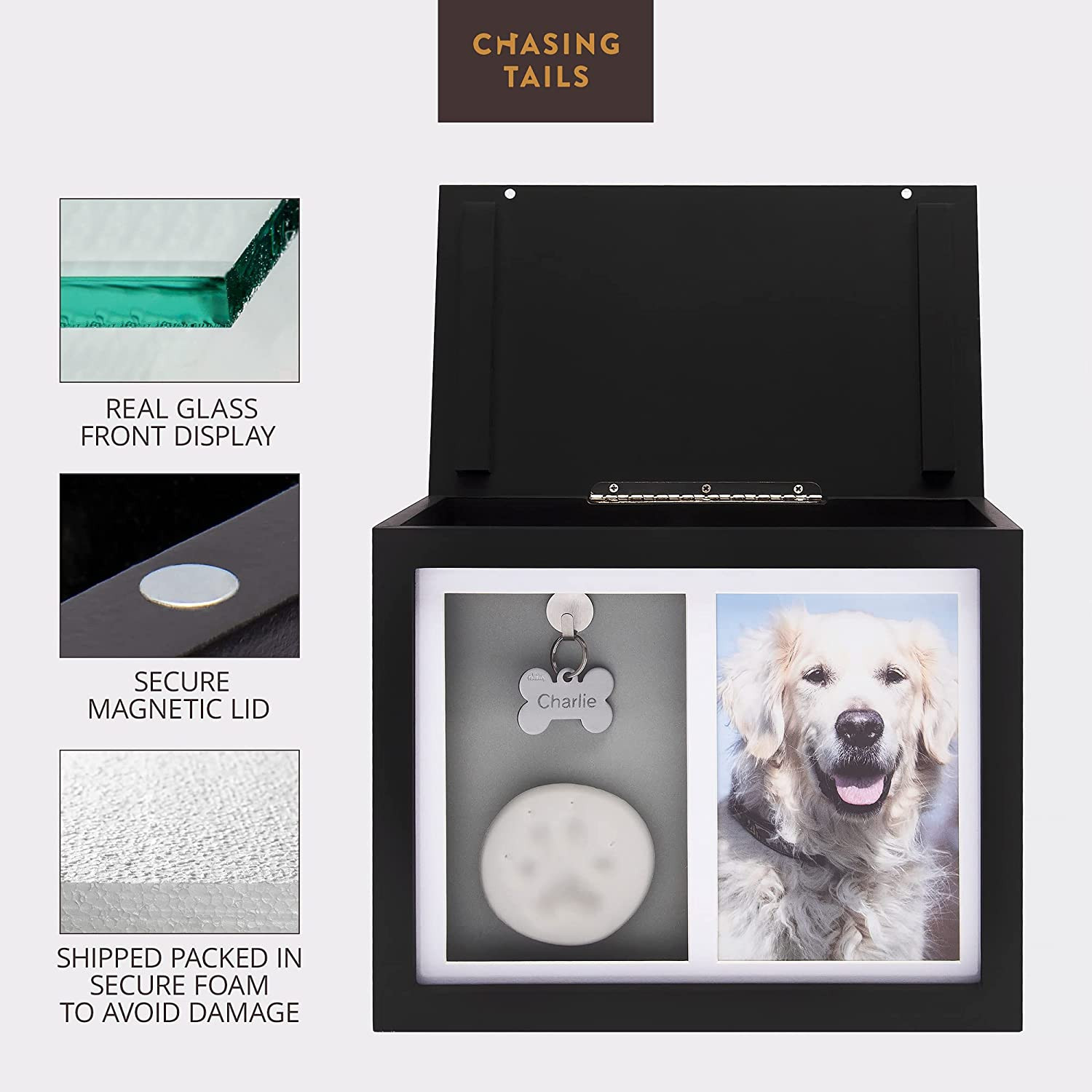 Pet Urns for Dogs – Dog Urns for Ashes, Suitable for All Pets – Includes Paw Pri