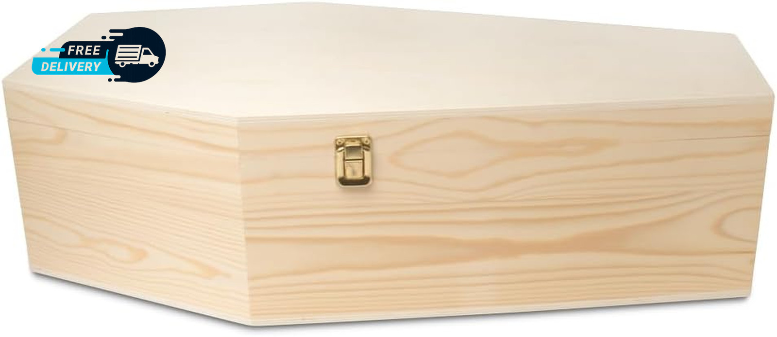 Pet Casket – 30″ Wooden Burial Box for Dogs and Cats, Strong and Safe Baltic Bir