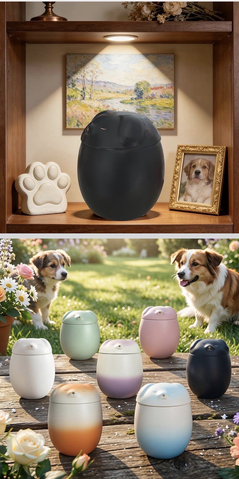 Small Dog Urn,Pet Urn,Pet Urns for Dogs,Pet Cremation Urn, Dog Urns for Ashes