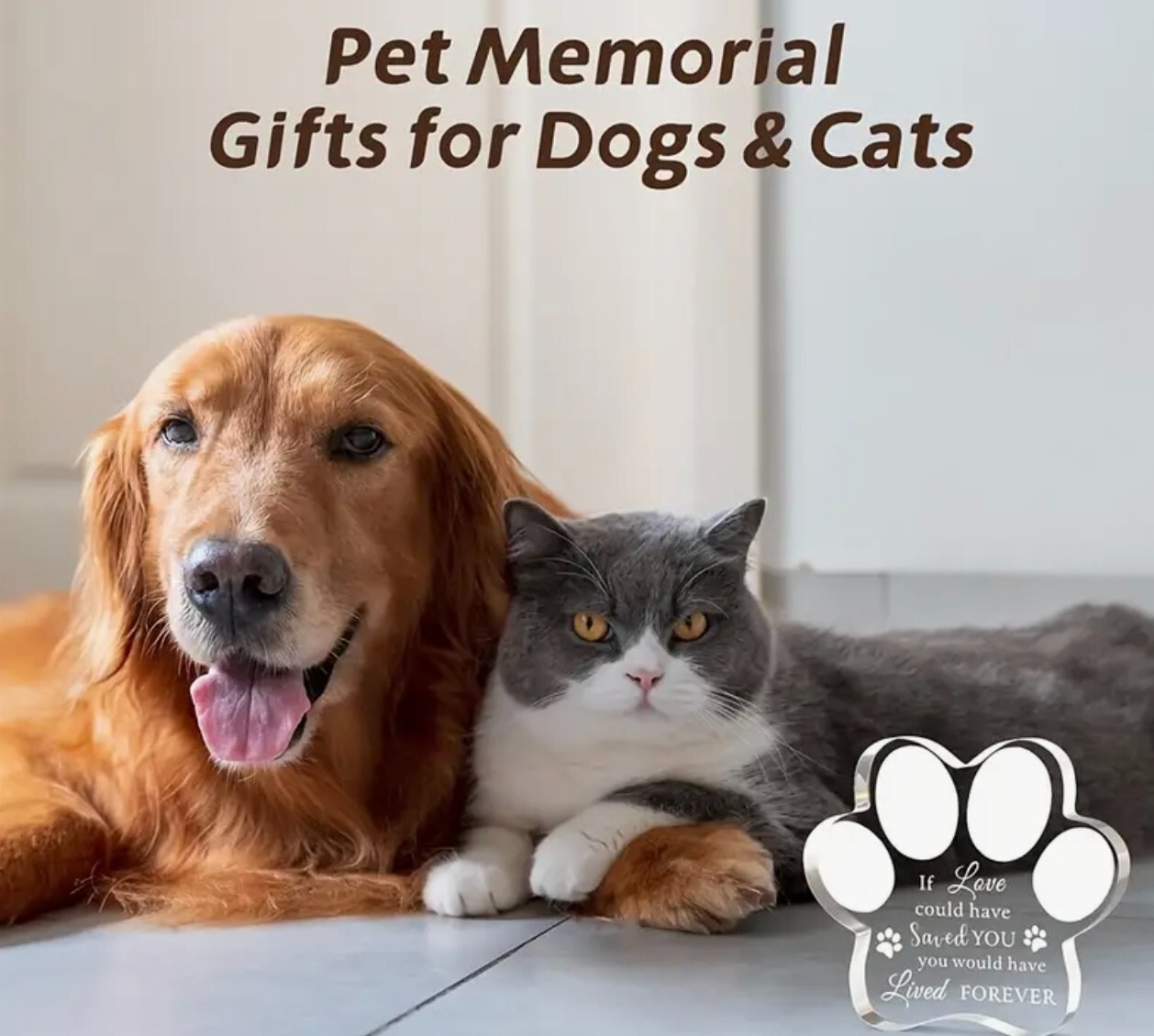 Pet Memorial Heart Remembrance and Bereavement Gift, 12 Variants For Pet Lovers