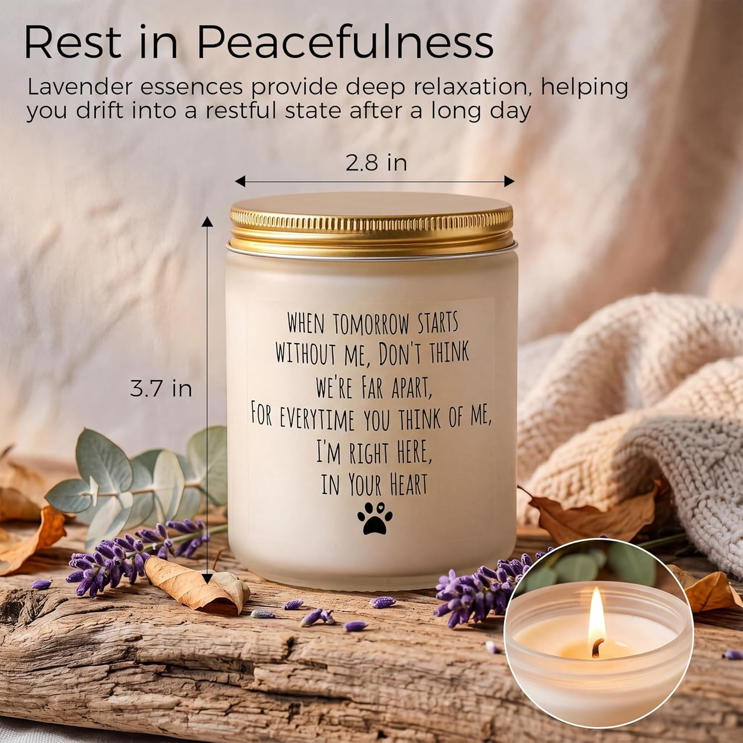 Dog Memorial Gifts for Loss of Dog, Pet Memorial Gifts for Doggie Cat Passing Aw