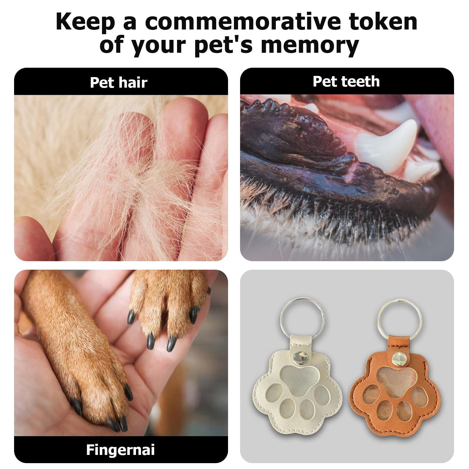 Personalized Pet Hair Keepsake for Dog, Pets Hair Storage Pouch Fur Memorial …