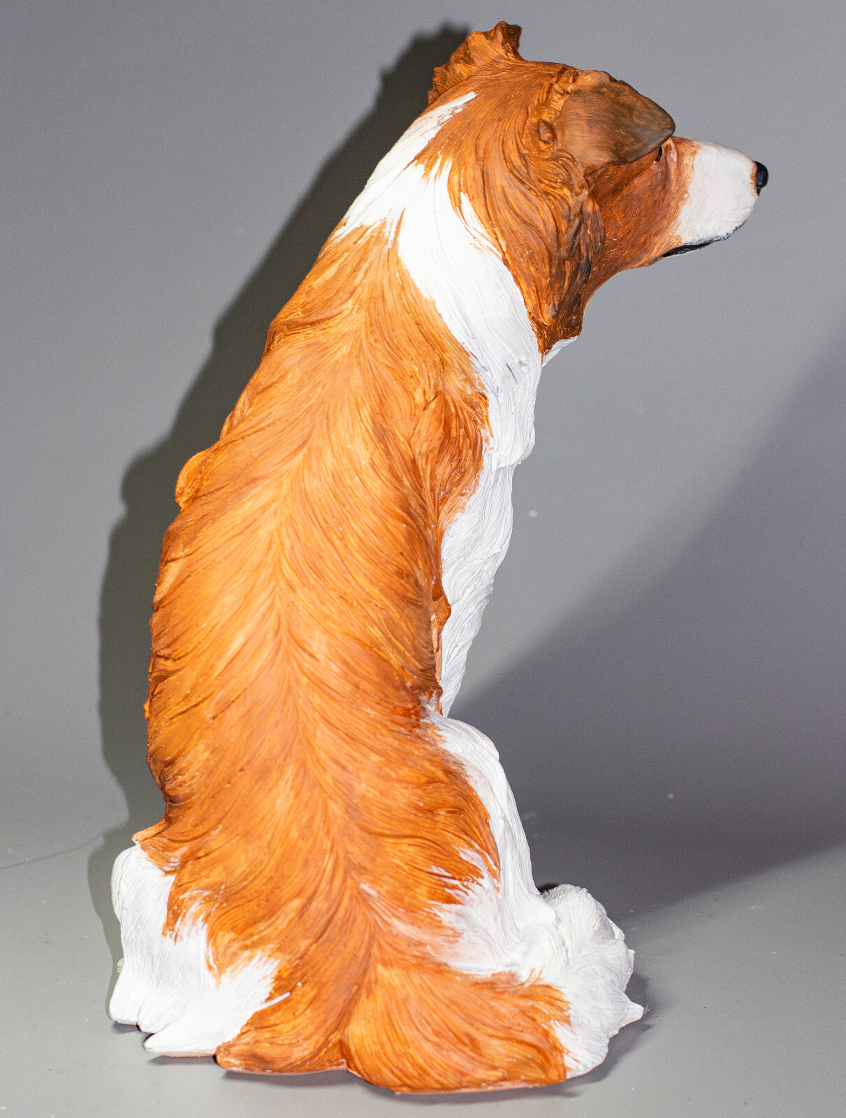 Unique Urn Dog Ashes Border Collie Memorial Statue Pet Grave Decor Figure Animal