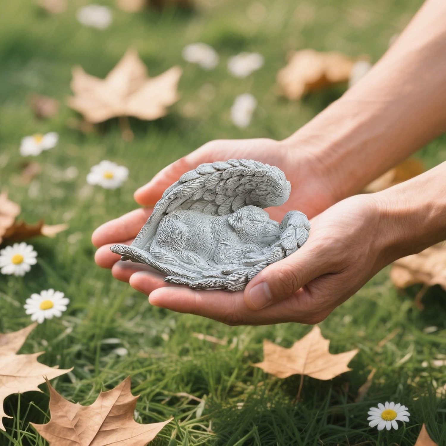 Dog Memorial Gifts for Loss of Dog Resin Pet Memorial Statue Guardian Angel