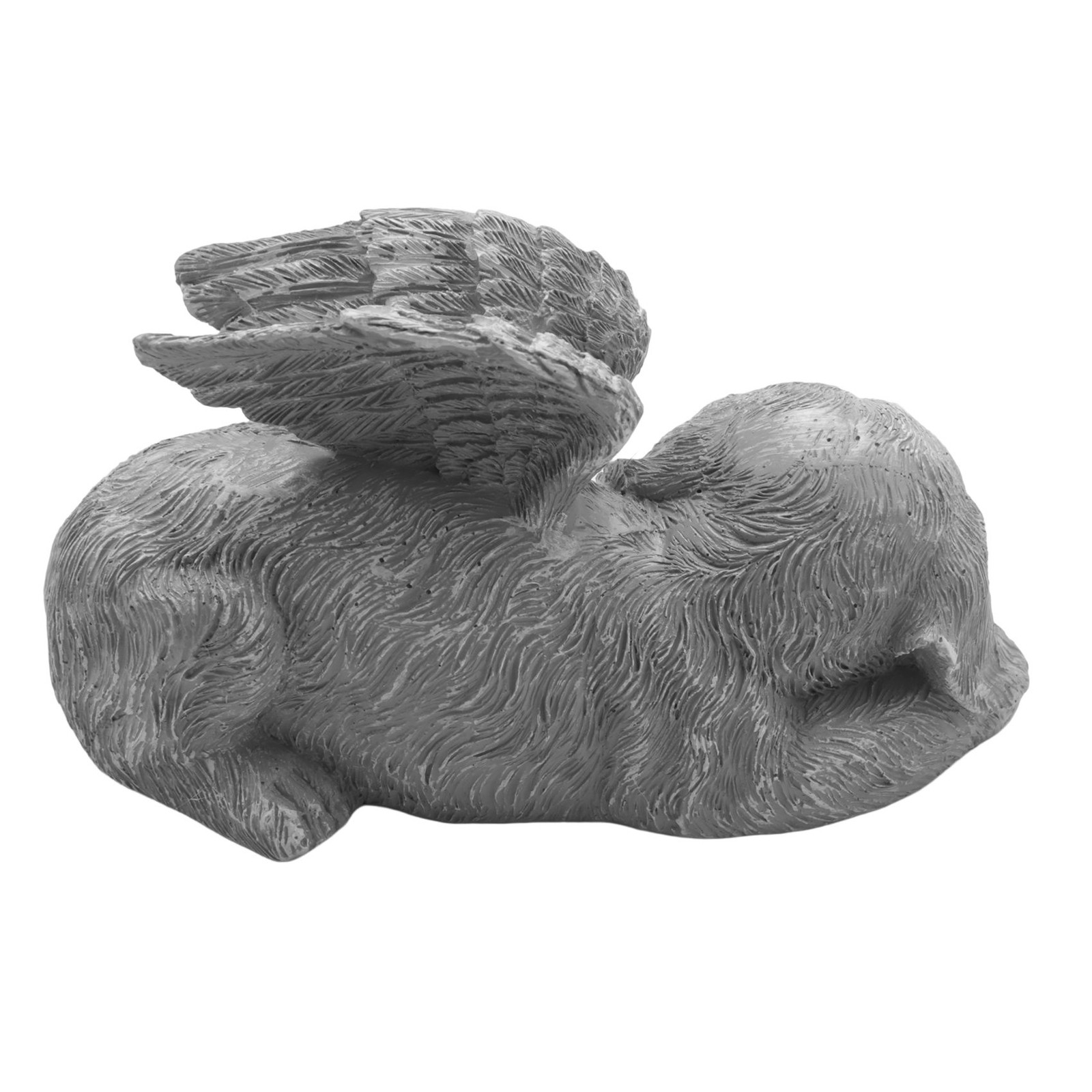 Dog Angel Pet Memorial Tombstone Marking Statue, Resin, Stone Finish T1U37325