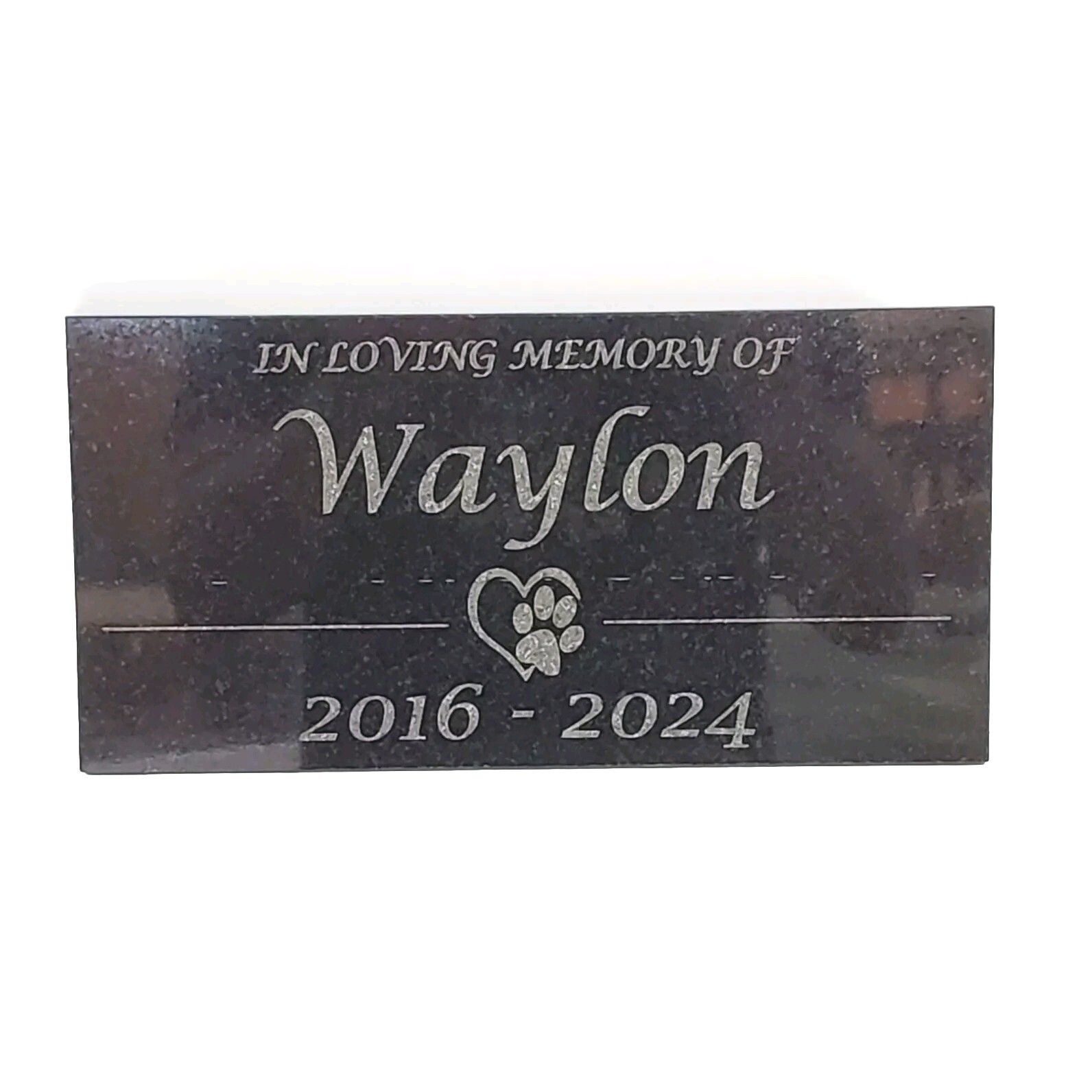6×12 Pet Memorial Grave Stone Marker Plaque Headstone Cat Dog Loved One Gift t7