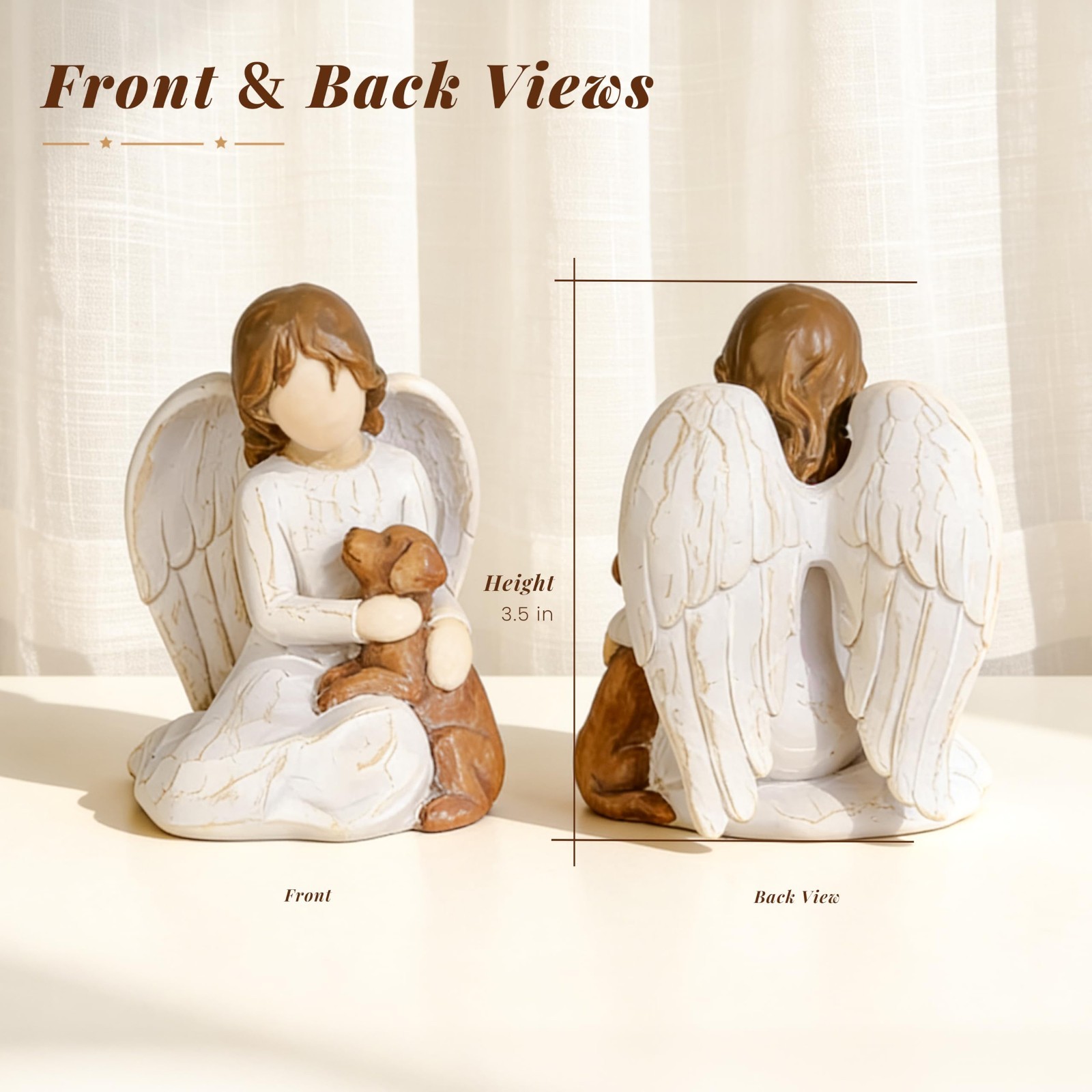 Dog Memorial Figurine – Guardian Angel Pet Remembrance Gift for Loss of Dog