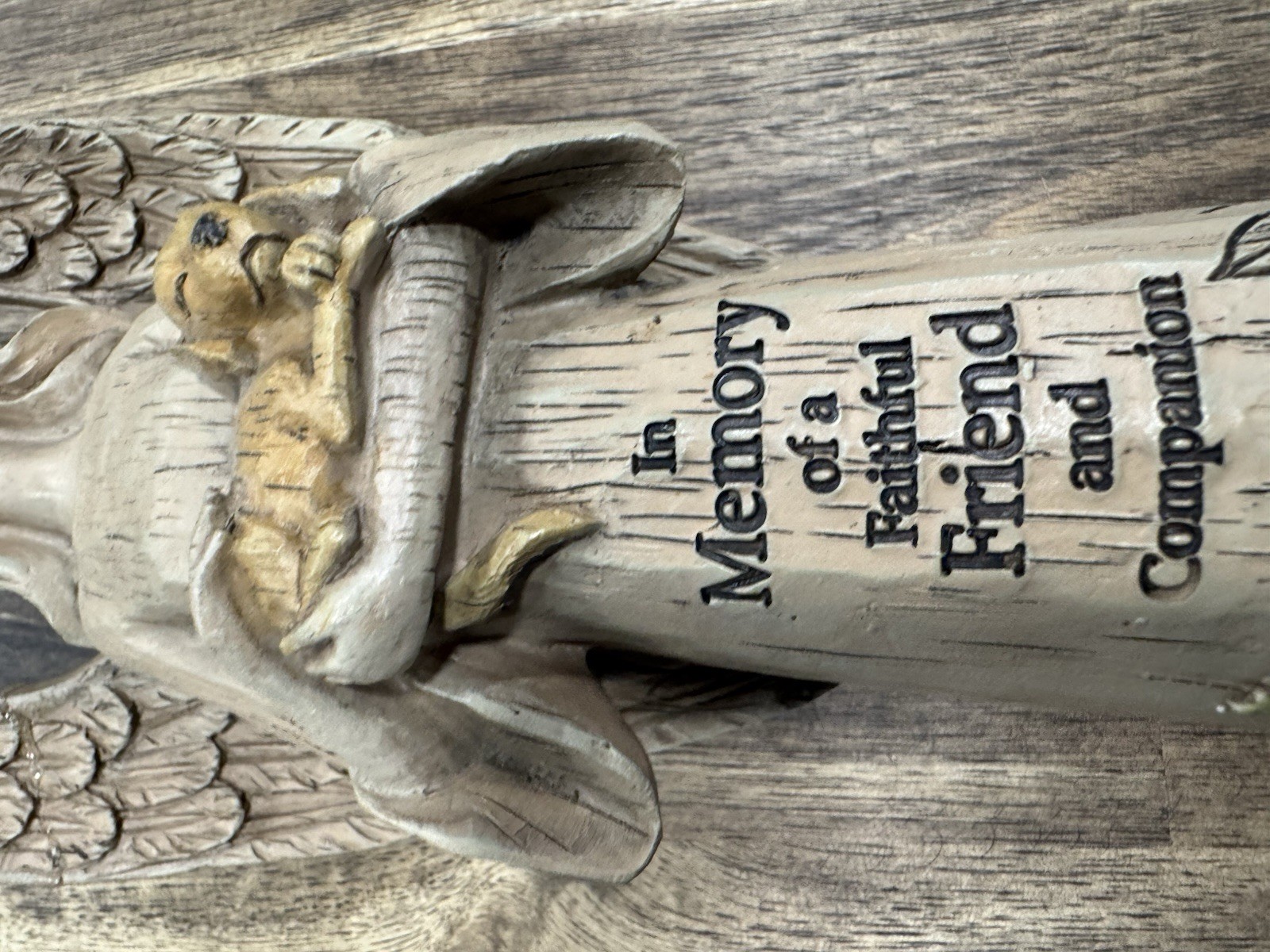 In Memory of a Faithful Friend Dog Memorial Angel Figurine, Pet Loss Gift
